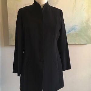 Classic Armani mandarin collar long blazer