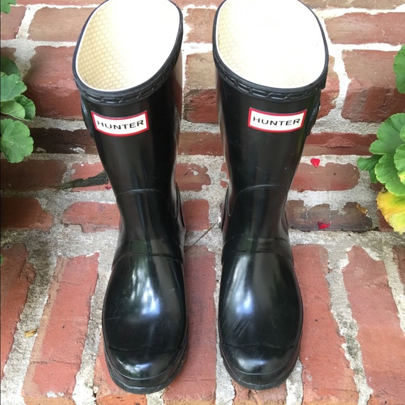 Authentic Short Glossy Hunter Rain Boots