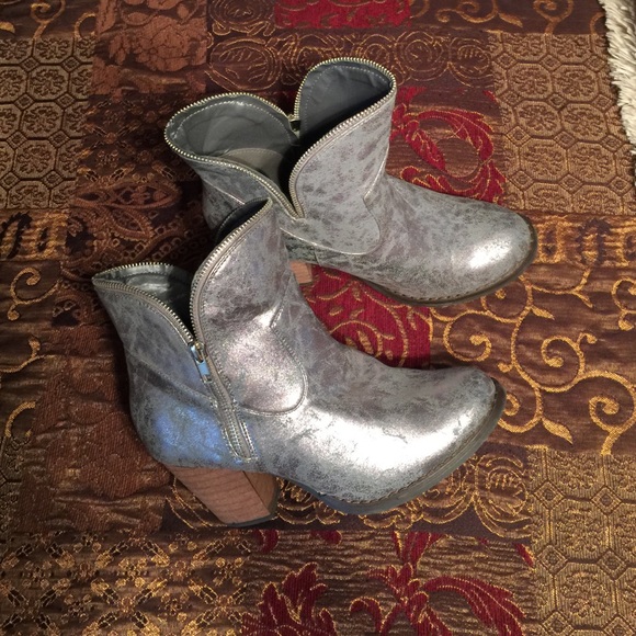 Grey Suede Ankle Boots