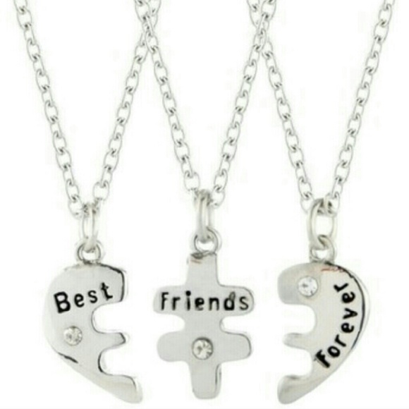 Best friend have special mom necklace split 3 piec