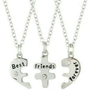 Best friend have special mom necklace split 3 piec
