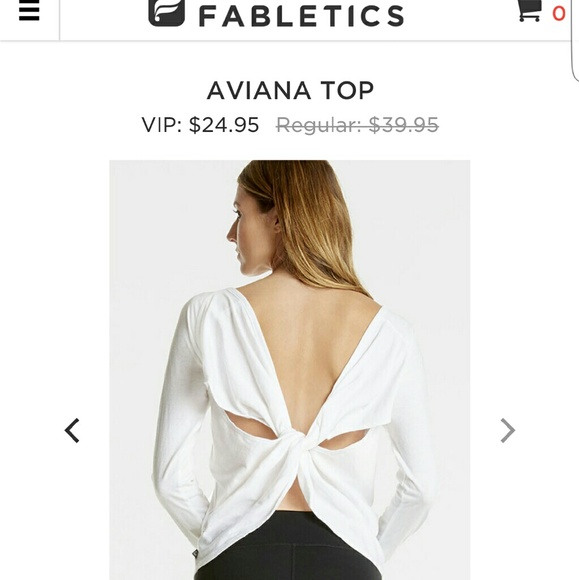 White fablerics top NwT