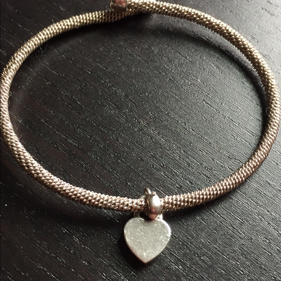 Tiffany floating heart mesh bracelet