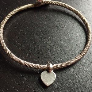 Tiffany floating heart mesh bracelet