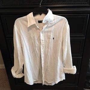 White Ralph Lauren Poli Oxford shirt