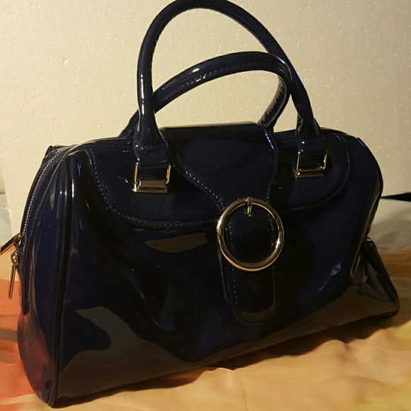 Navy handbag