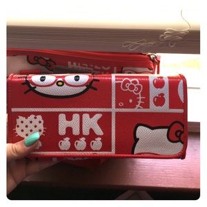 Genuine Leather HK Matching Purse & Wallet!