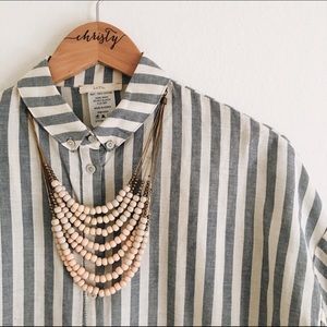 Anthropologie Wooden Beads Necklace