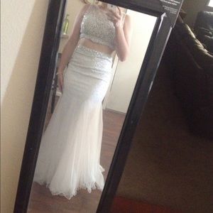 White prom dress