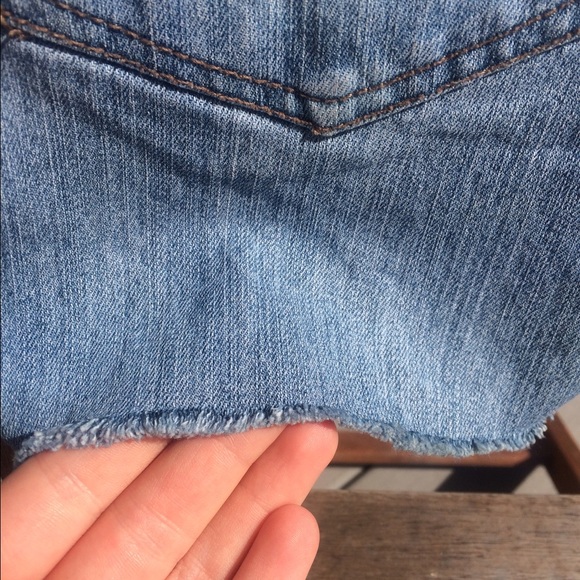 *SOLD* Hand distressed jean shorts 🎉🎉 - Picture 3 of 4