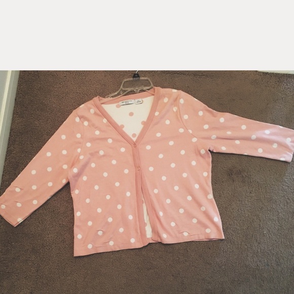 Liz Claiborne polka dot cardigan - Picture 3 of 3