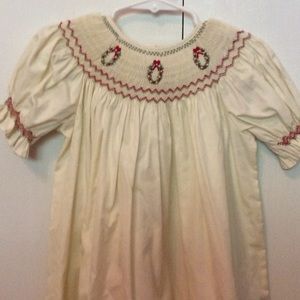 smocked dress 24 months, Christmas