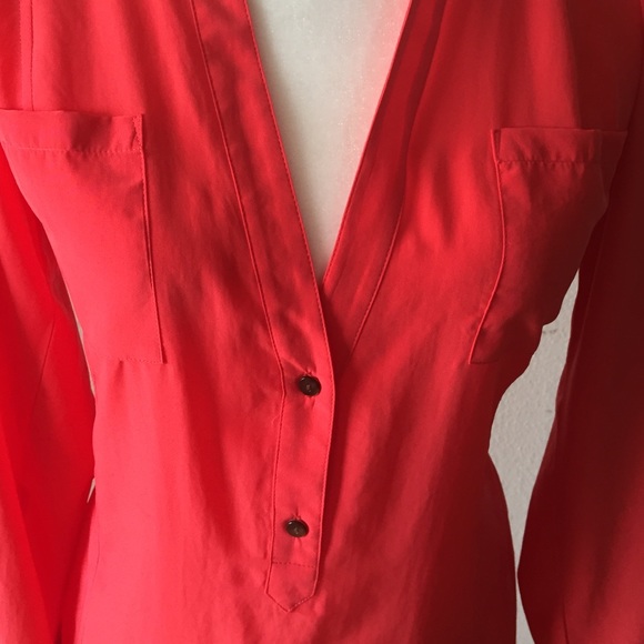 ZOA NY -Coral Silk Dress - Picture 3 of 3