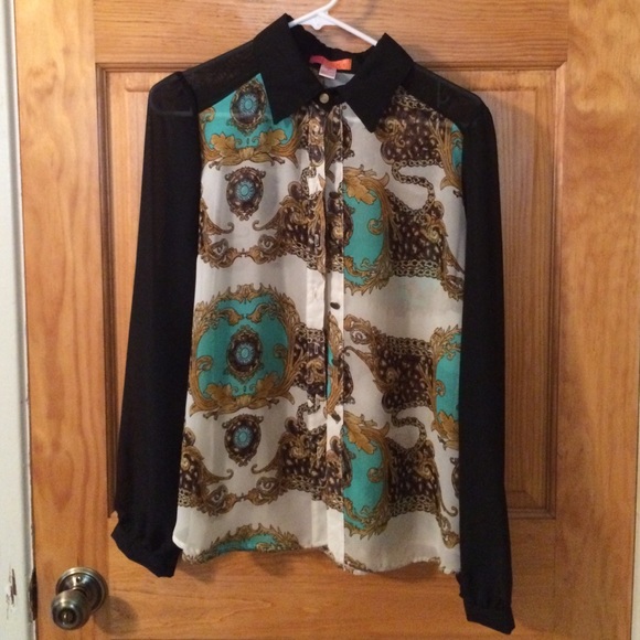 Cute Sheer Button Down
