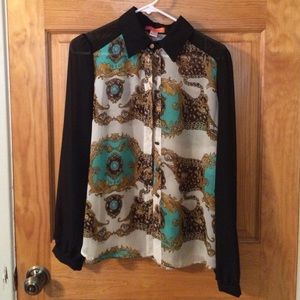 Cute Sheer Button Down