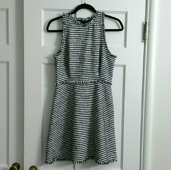Zara tweed woven dress
