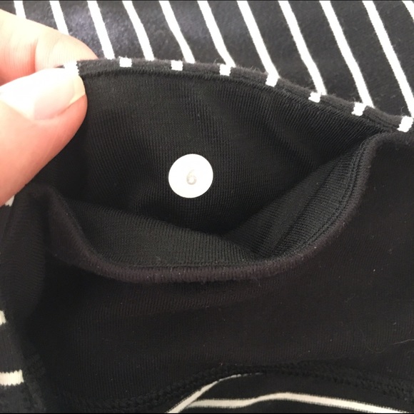 Lululemon parallel stripe crops sz6 EUC - Picture 4 of 4