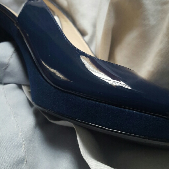 Blue ankle-strap heels - Picture 4 of 4