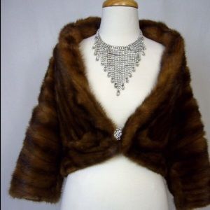 Real fur Mink Bolero