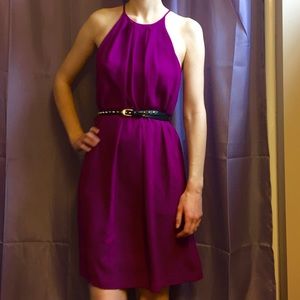 Everly purple halter dress