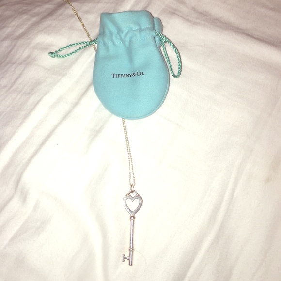 Tiffany heart key necklace