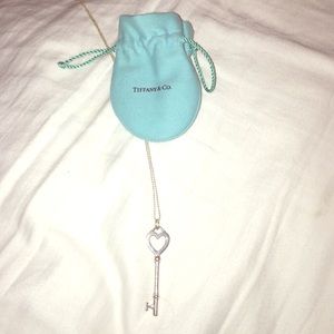 Tiffany heart key necklace
