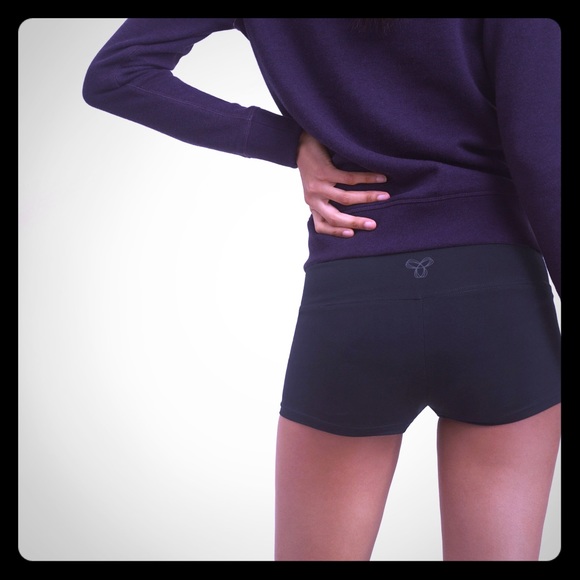 TNA black tight shorts