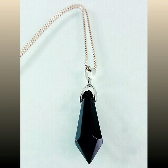 Black Chandelier Glass Crystal Prism Pendant