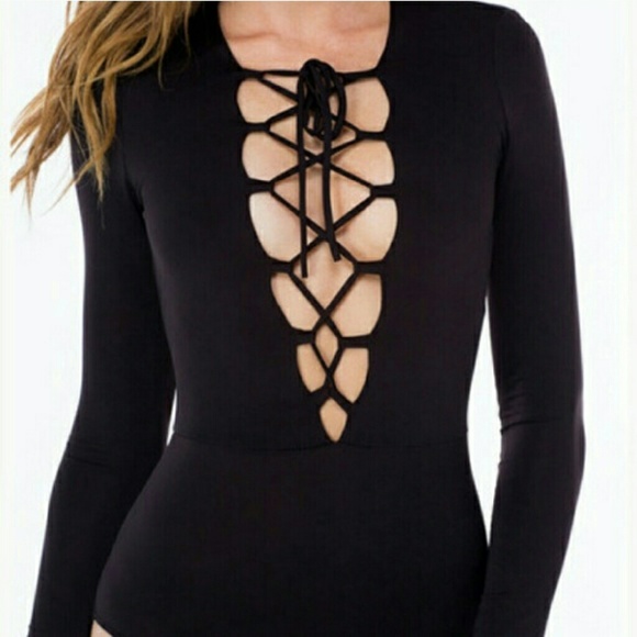 Lace up top / bodysuit