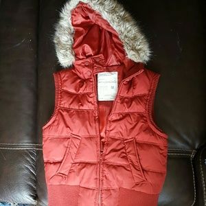 aeropastale red puffer vest