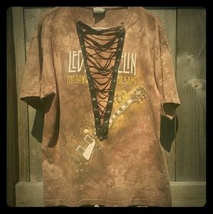 ??SALE!! ??Led Zeppelin Vintage Lace Up T Shirt