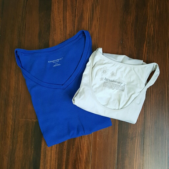 Maternity bundle of a shirt and under tank top