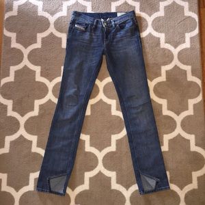 Diesel Straight Leg Jeans with Slits at Ankles