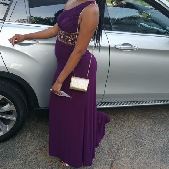 Purple prom dress