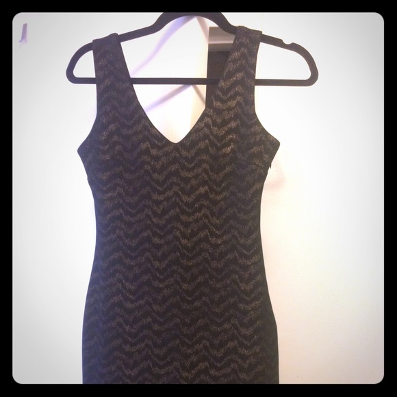 aqua black and gold dress Aqua black and metallic gold dot print chiffon long