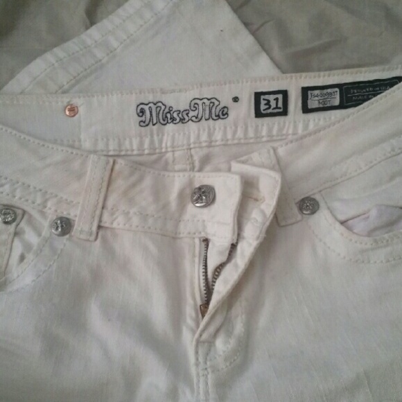 White miss me (bootcut) jeans
