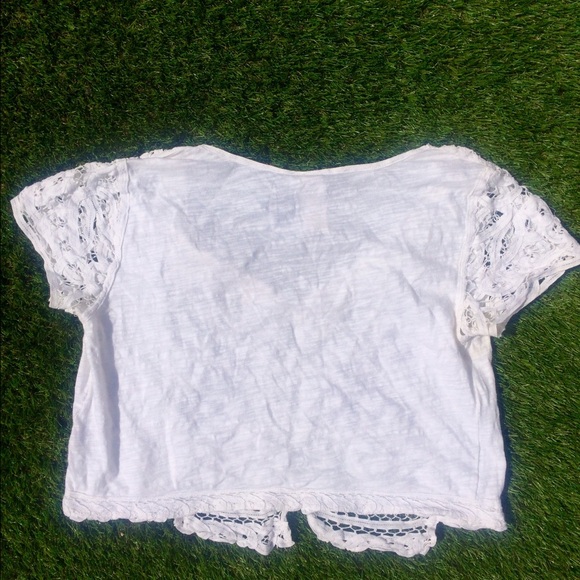 *SOLD* Lace Detail Crop Top from Anthropologie - Picture 4 of 4