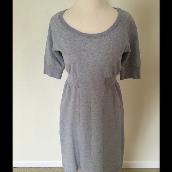 Garnet Hill Gray Sweatshirt Dress, like new!