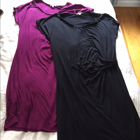 [Maternity] Set of 2: GAP dresses. Black/Magenta