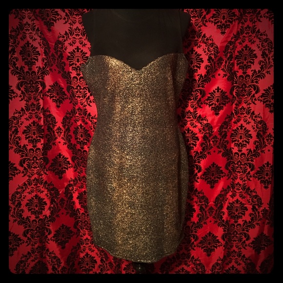 Mesh Illusion Glitter Dress