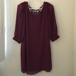 Maroon dress