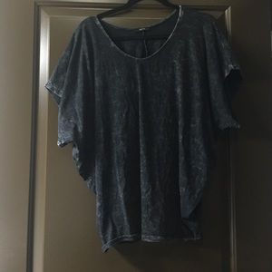Acid wash loose T shirt