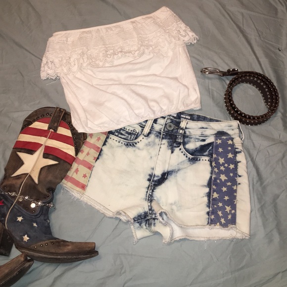 Stars & Stripes High Rise Shorts