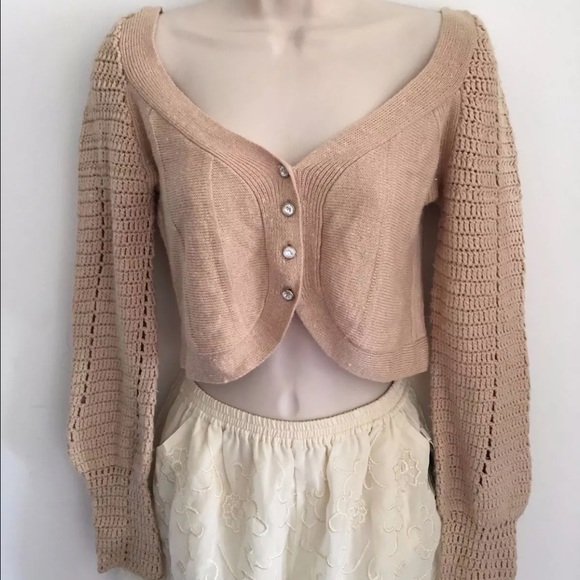 Handmade Knit Crochet Crop Top