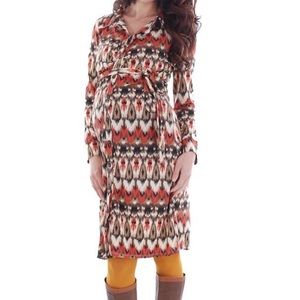 Women's Maternity Lucy Faux Button Front Dress