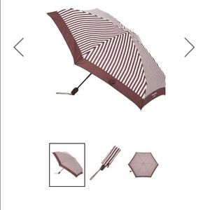 Henri Bendal brown & white stripe umbrella