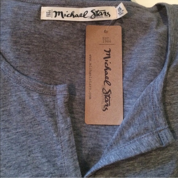 "SOLD" Michael Stars Long Sleeve Henley - Picture 2 of 3