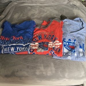 Pack of 3 XL womens Rangers shirts