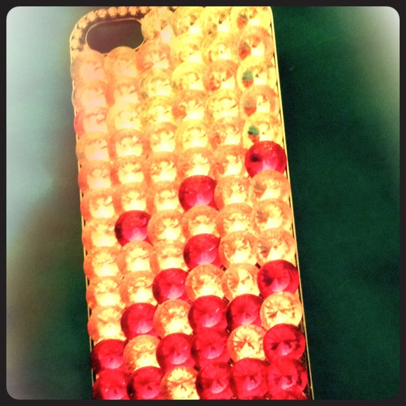 iPhone 5 pink bling case