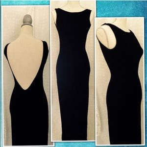 Long Scooped Back Dress